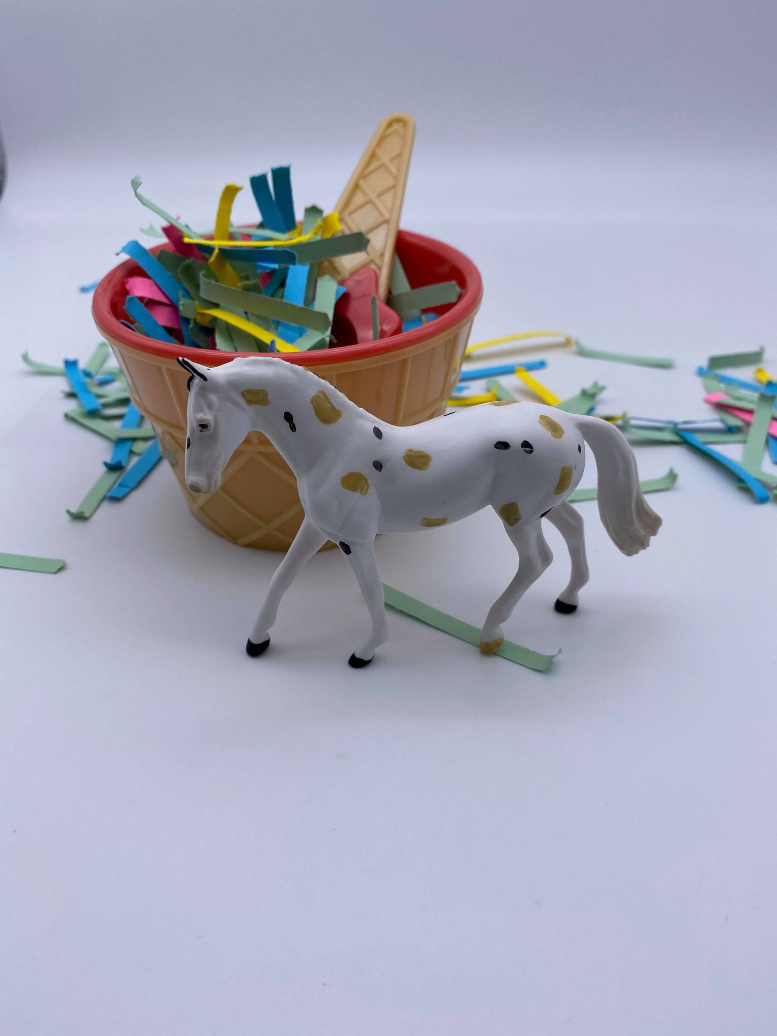 Cookie Dough-OOAK Warmblood Chip Painted By Ellen Robbins  NICM-7/23/21