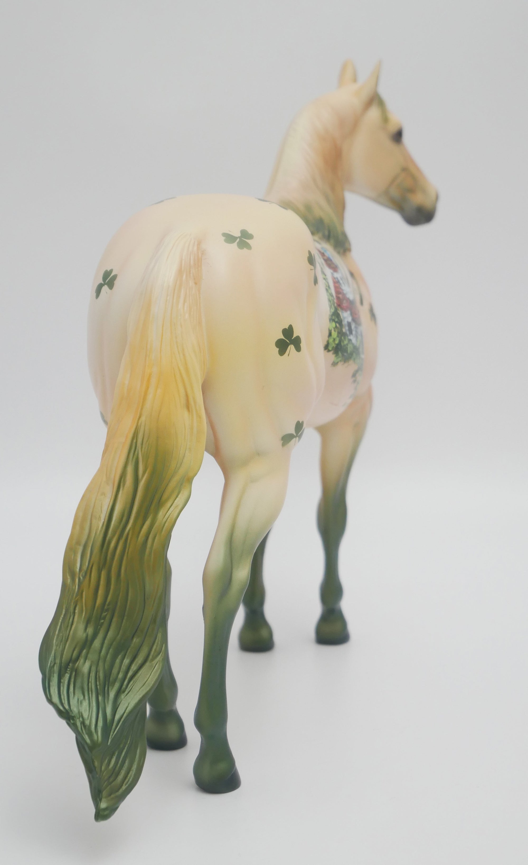 CELTIC CHARM - OOAK CELTIC CASTLE WITH DRAGONS ISH MODEL HORSE 3/13/20