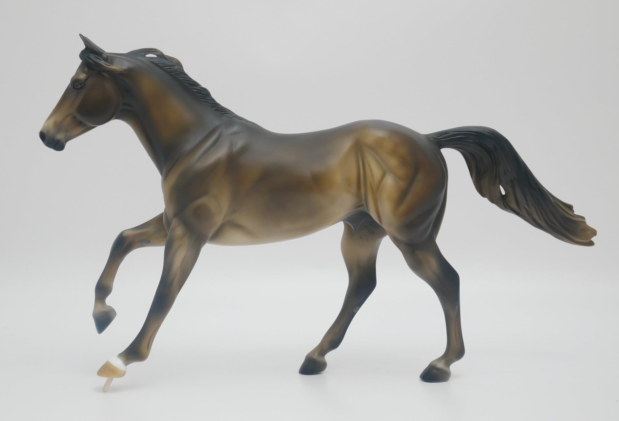 CHA CHING-OOAK GRULLA FOUNDATION QUARTER HORSE MODEL HORSE BY KAYLA