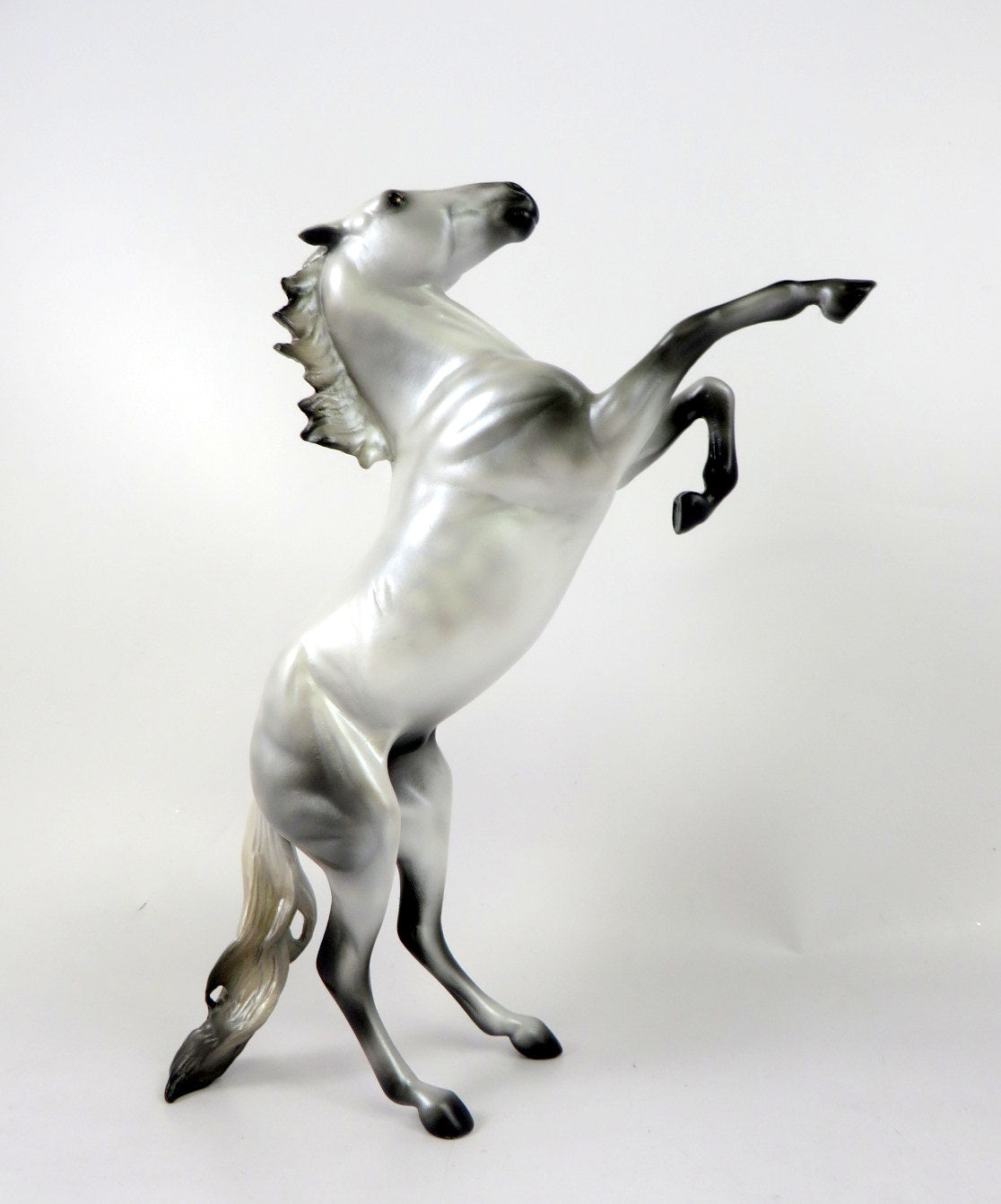 CHALLENGER - OOAK DAPPLED GREY REARING PEBBLES  BY MELISSA FOX WHS19