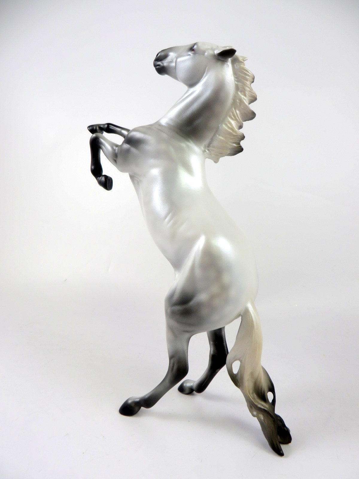 CHALLENGER - OOAK DAPPLED GREY REARING PEBBLES  BY MELISSA FOX WHS19