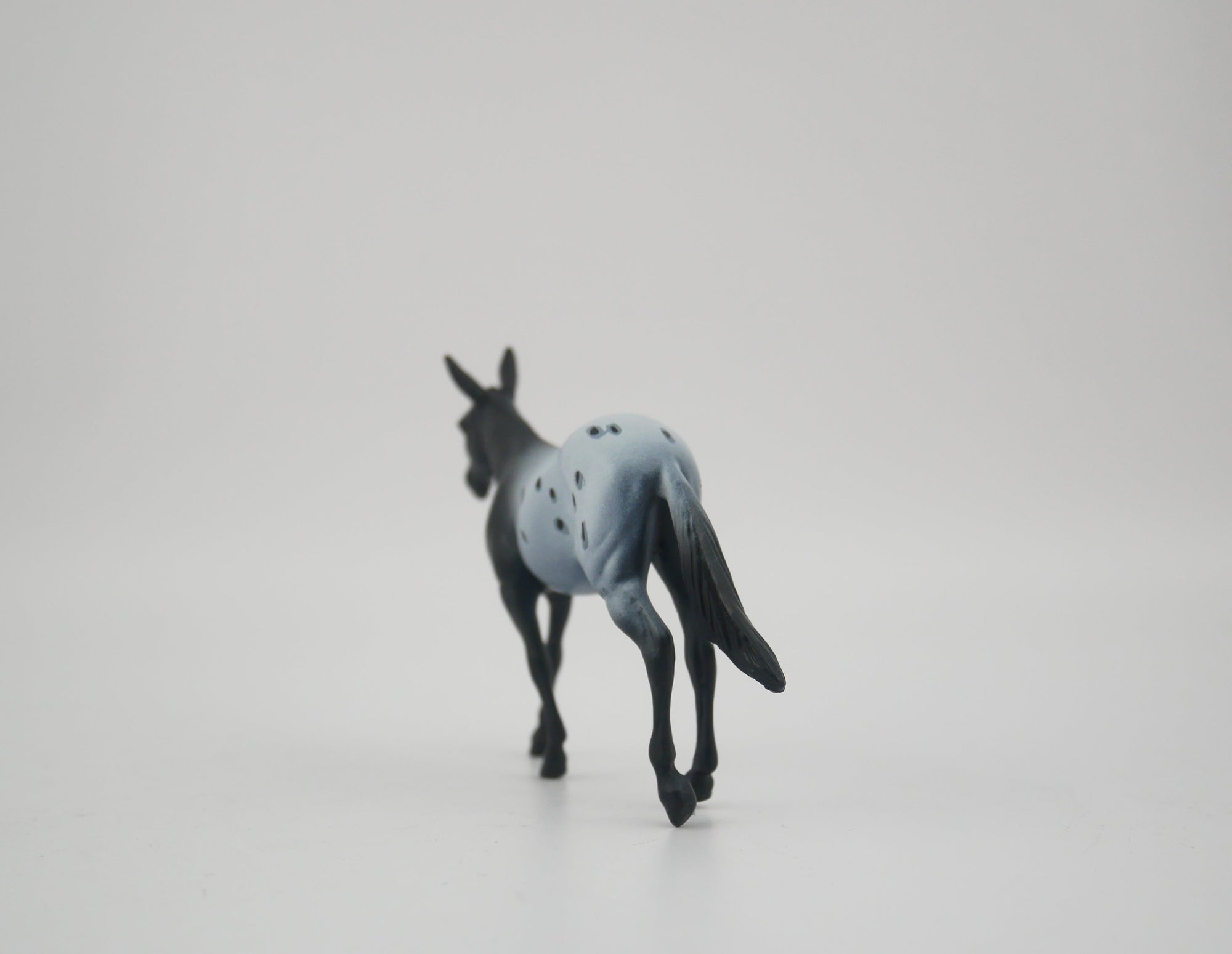 CHARCOAL-OOAK APPALOOSA MULE CHIP BY KAYLA
