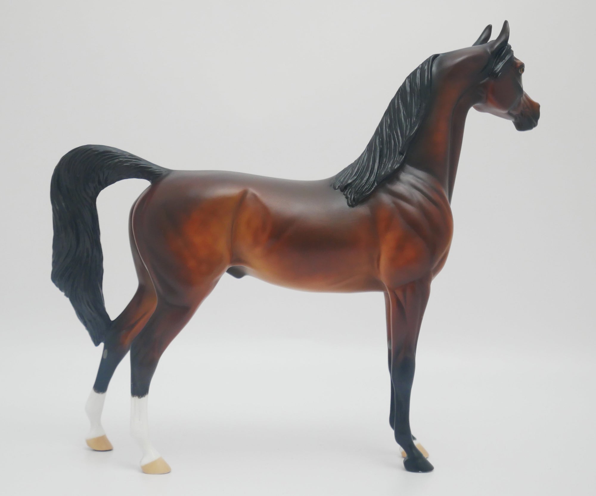 CHARLIE BROWN-OOAK BAY ARABIAN MODEL HORSE BY KAYLA 3/13/20