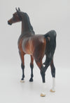CHARLIE BROWN-OOAK BAY ARABIAN MODEL HORSE BY KAYLA 3/13/20