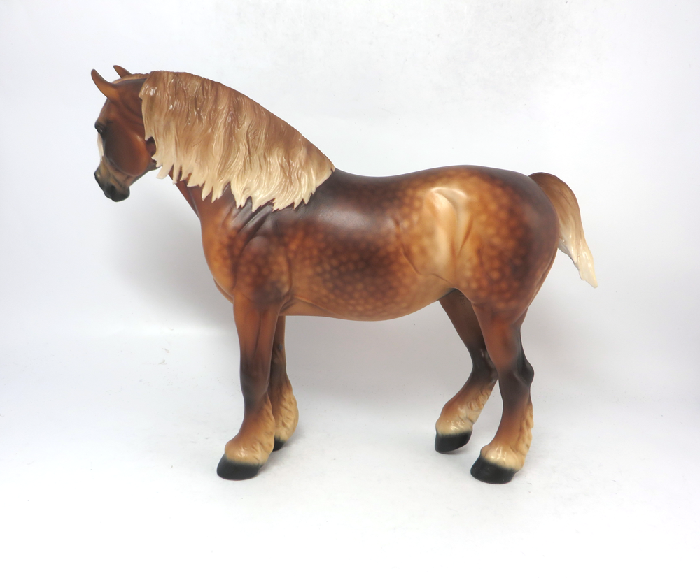MISTY-- OOAK HEAVY DRAFT MARE CHESTNUT FLAXEN MANE AN TAIL CUSTOM BY AUDREY DIXON EA19