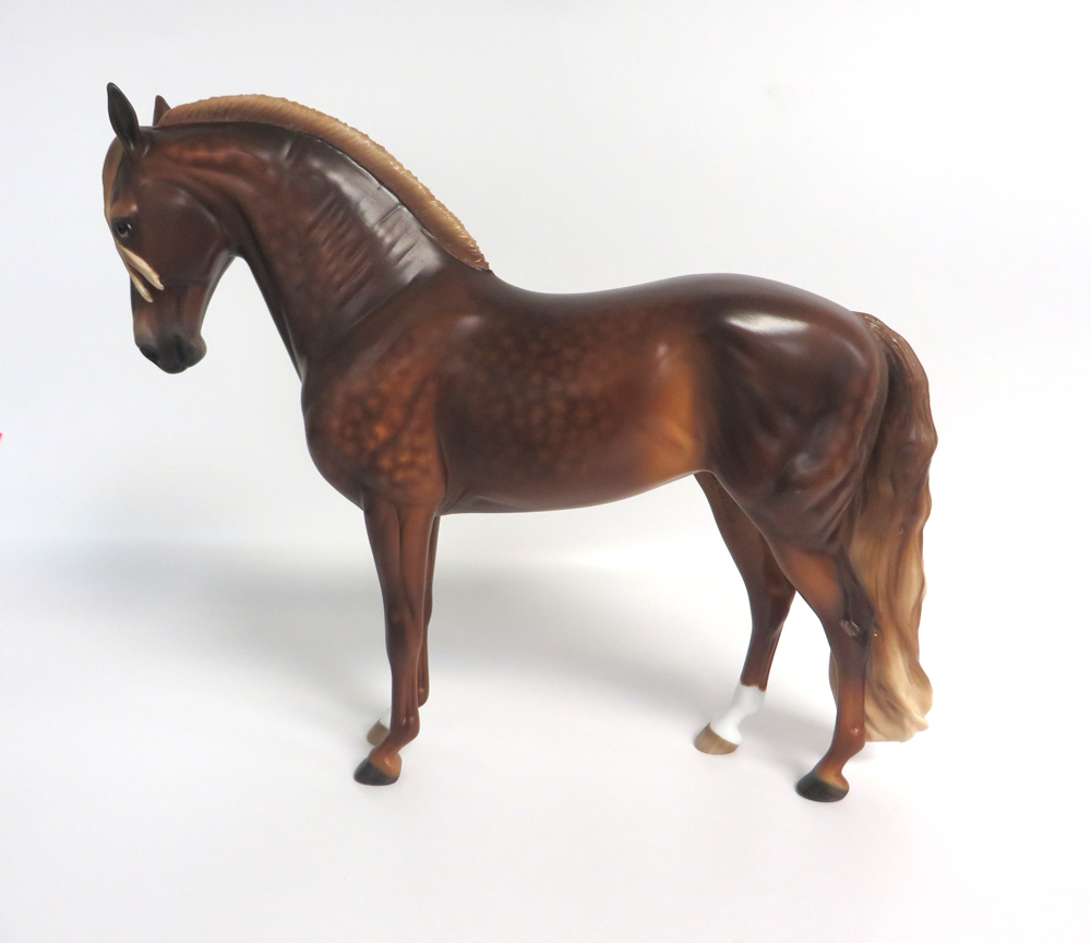 FLICKA - OOAK DAPPLED CHESTNUT ANDY MARE SHERYL LEISURE  3-15-19