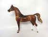 LIBERACE- OOAK-DAPPLED CHESTNUT ARABIAN MODEL HORSE BY AUDREY DIXON MW19