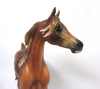 LIBERACE- OOAK-DAPPLED CHESTNUT ARABIAN MODEL HORSE BY AUDREY DIXON MW19