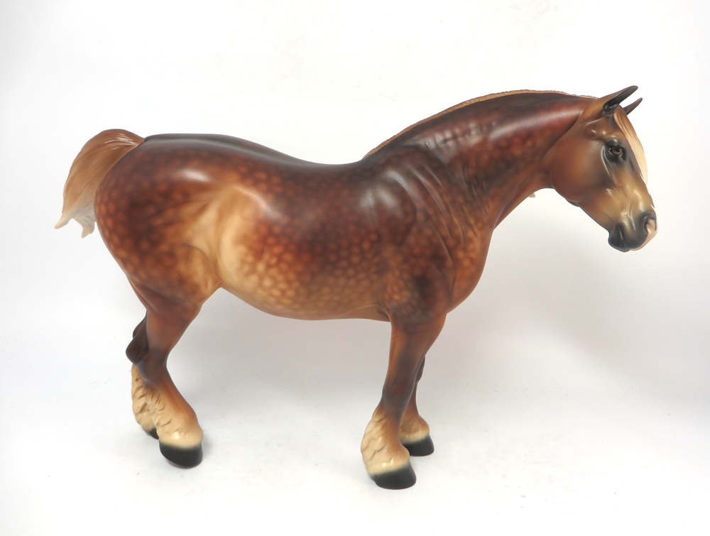 MISTY-- OOAK HEAVY DRAFT MARE CHESTNUT FLAXEN MANE AN TAIL CUSTOM BY AUDREY DIXON EA19
