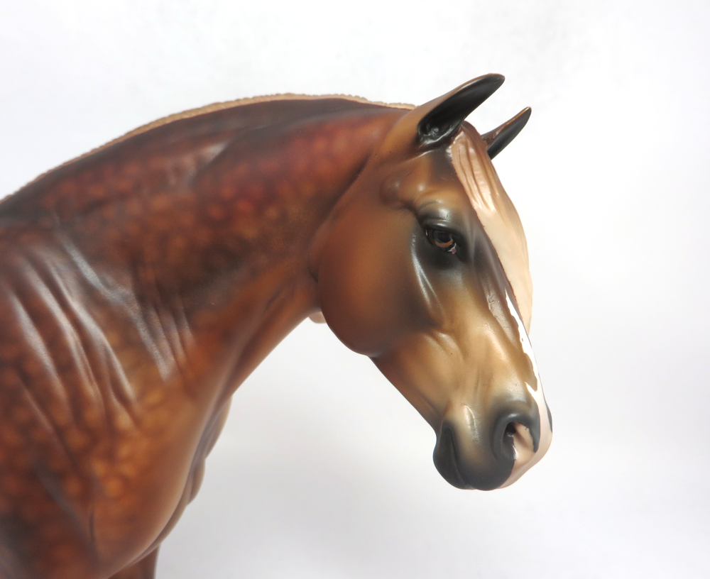 MISTY-- OOAK HEAVY DRAFT MARE CHESTNUT FLAXEN MANE AN TAIL CUSTOM BY AUDREY DIXON EA19
