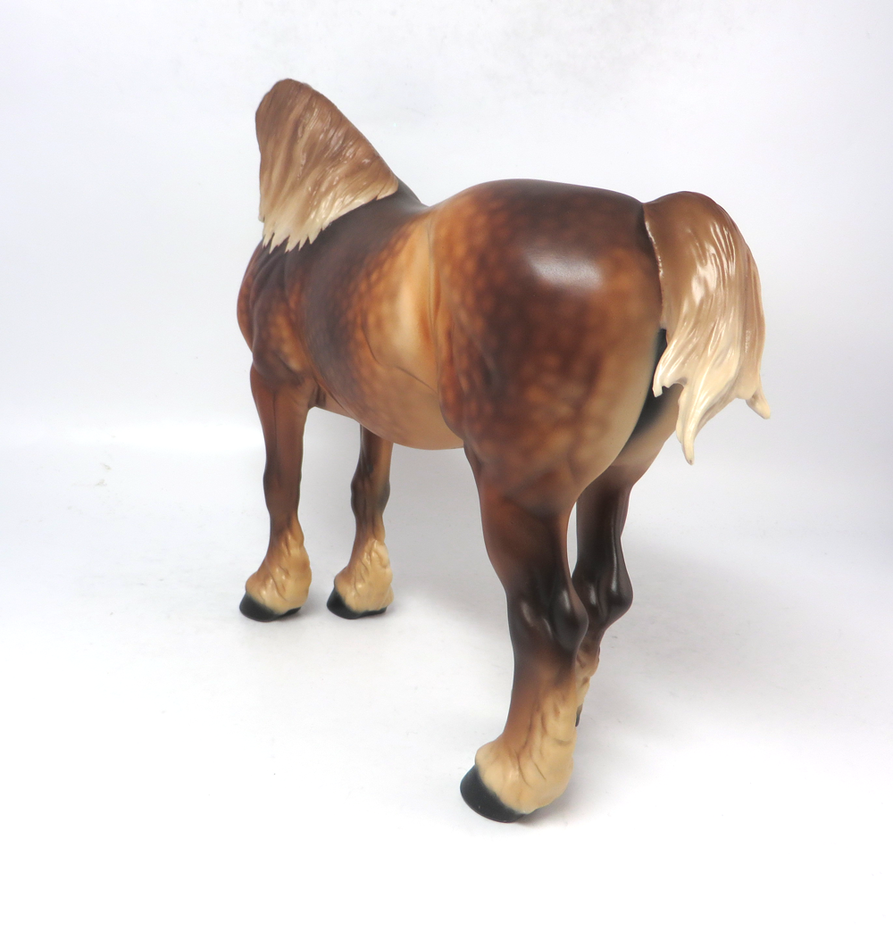 MISTY-- OOAK HEAVY DRAFT MARE CHESTNUT FLAXEN MANE AN TAIL CUSTOM BY AUDREY DIXON EA19