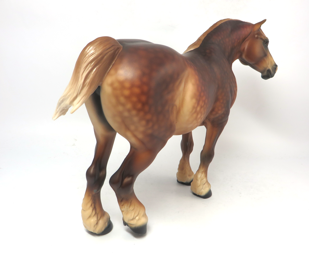 MISTY-- OOAK HEAVY DRAFT MARE CHESTNUT FLAXEN MANE AN TAIL CUSTOM BY AUDREY DIXON EA19