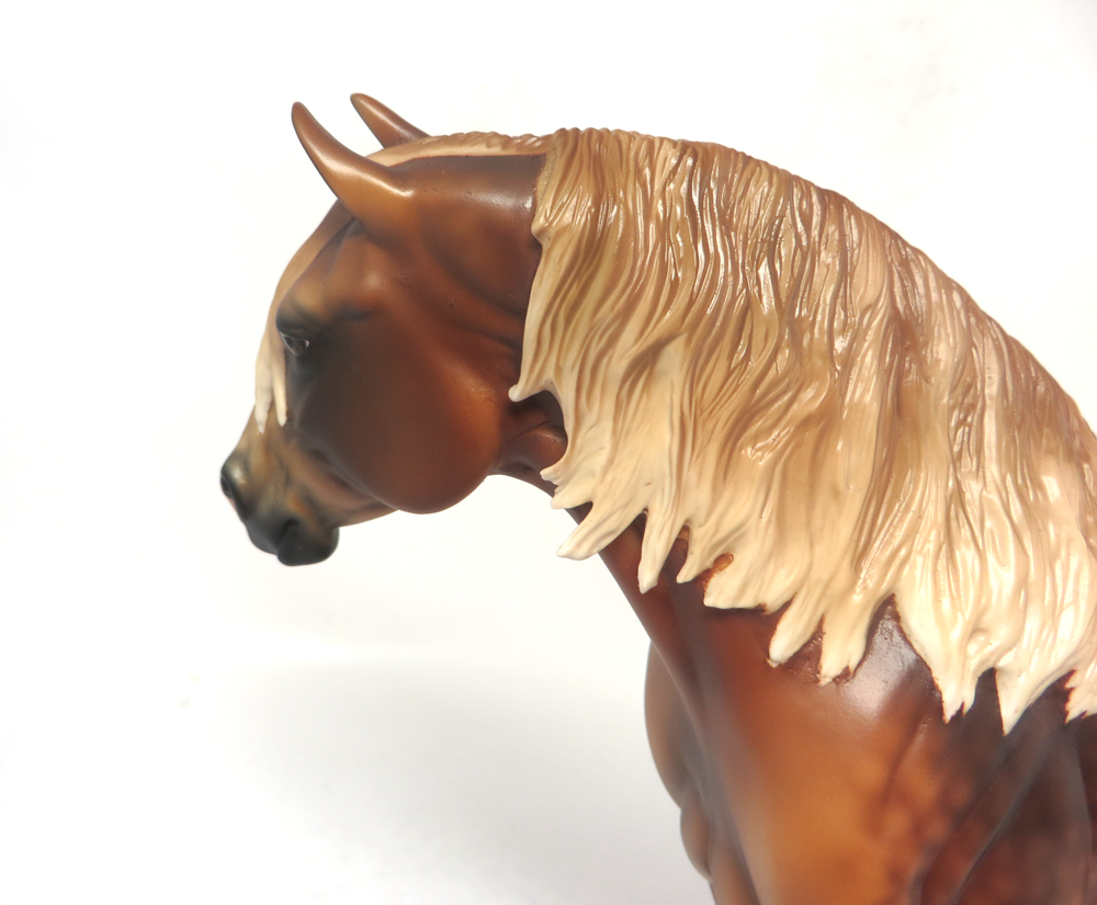 MISTY-- OOAK HEAVY DRAFT MARE CHESTNUT FLAXEN MANE AN TAIL CUSTOM BY AUDREY DIXON EA19