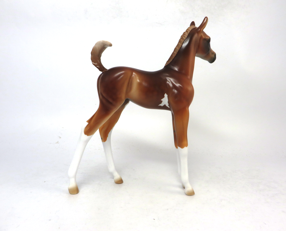 RUMBLE- LE 7 CHESTNUT FLAXEN MANE AN TAIL SABINO SB19