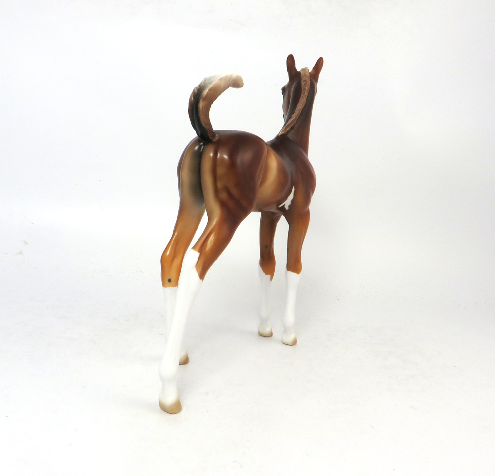 RUMBLE- LE 7 CHESTNUT FLAXEN MANE AN TAIL SABINO SB19