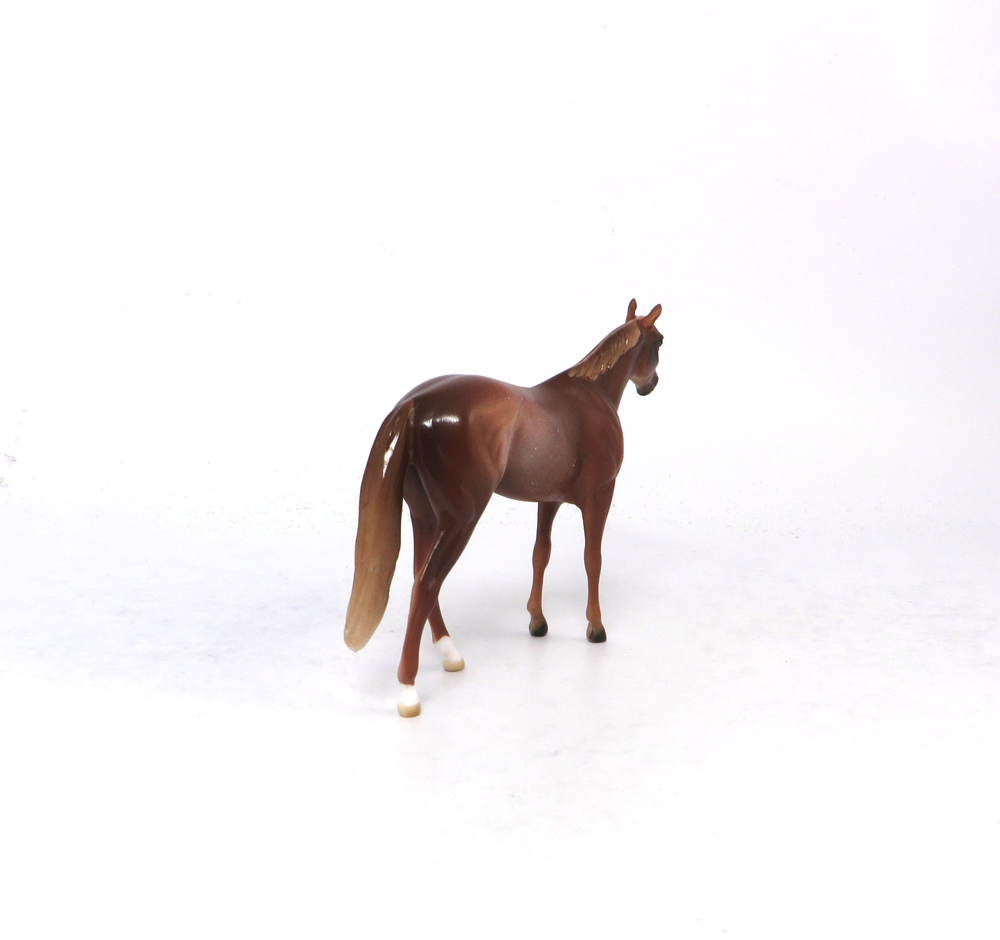 CLEATS  - OOAK CHESTNUT RABICANO THOROUGHBRED  CHIP BY AUDREY DIXON SB19