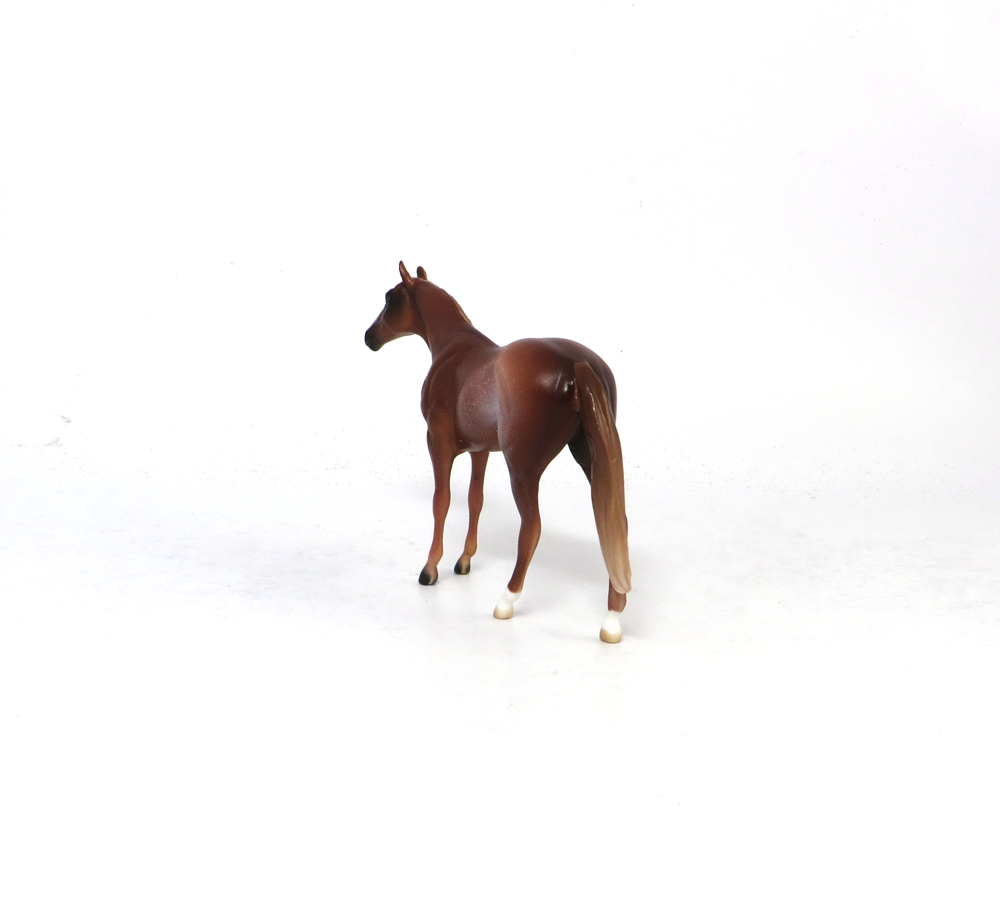 CLEATS  - OOAK CHESTNUT RABICANO THOROUGHBRED  CHIP BY AUDREY DIXON SB19
