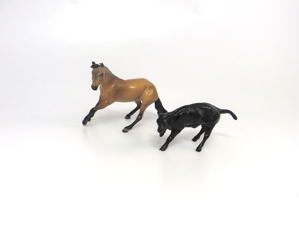 GENA- OOAK BUCKSKIN CUTTER AN CALF BY JULIE KEIM MW19