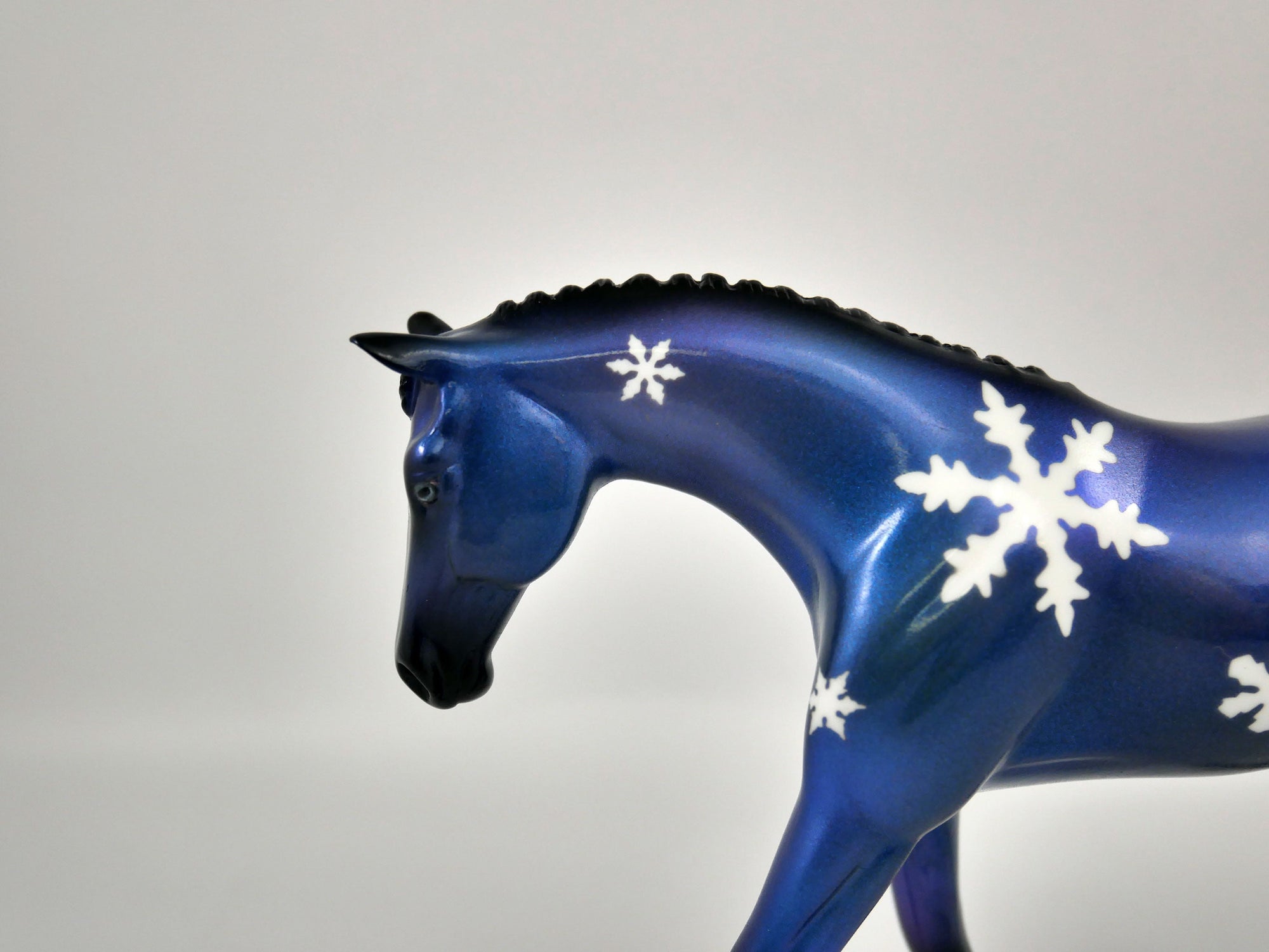 CHRISTMAS EVE-OOAK SNOWFLAKE DECORATOR WARMBLOOD PEBBLES BY ELLEN ROBBINS 12/22/20