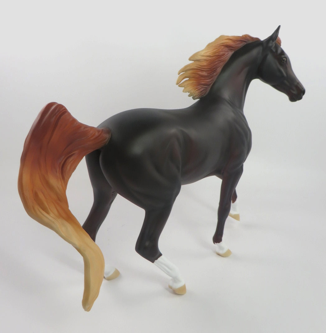 CHRISTMAS BELL - LE-15 LIVER CHESTNUT ARABIAN MARE BY KAYLA WESSE WHS19