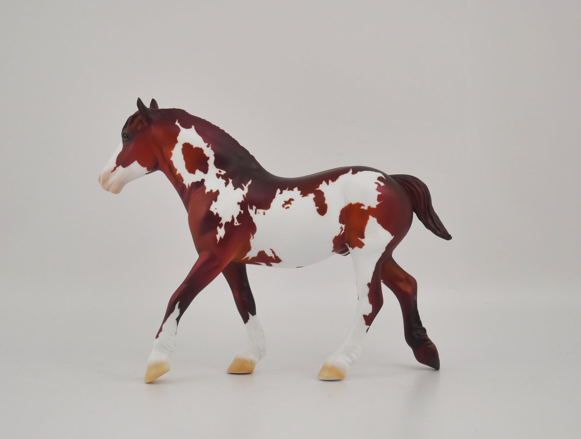 CINNEBAR-OOAK CHESTNUT PINTO DRAFT PEBBLES BY DAWN QUICK