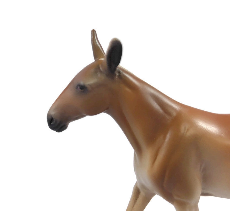 CIRQUE-OOAK PALOMINO MULE MODEL HORSE LHS 2019