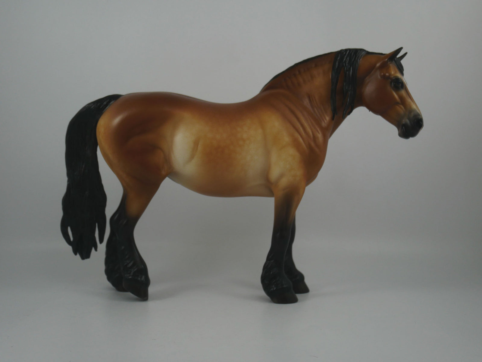 Clara-OOAK Dapple Bay Heavy Draft Mare Painted By Sheryl Leisure 1/21