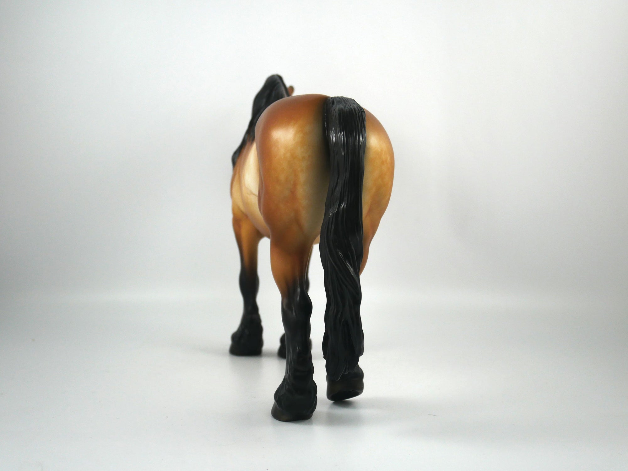 Clara-OOAK Dapple Bay Heavy Draft Mare Painted By Sheryl Leisure 1/21