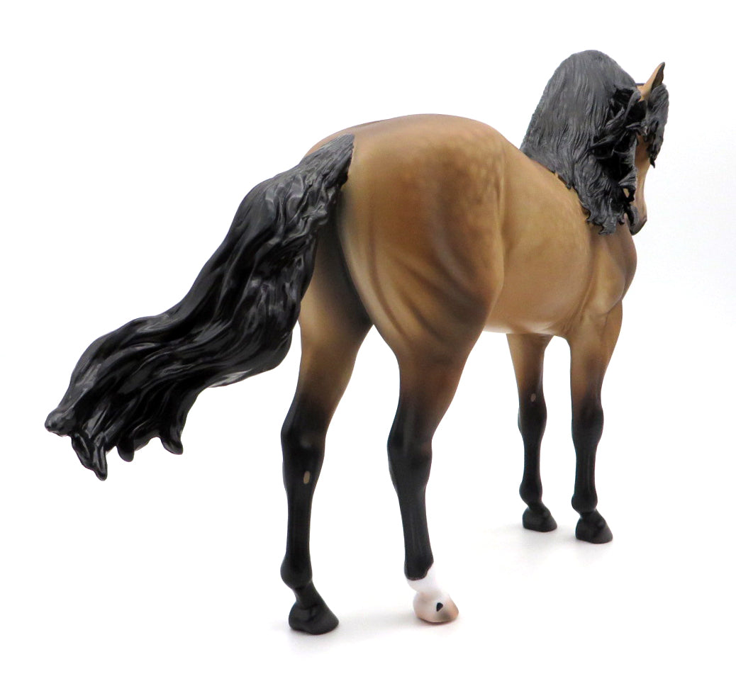 Clayton-OOAK Buckskin Andalusian by Caroline Boydston 10/11/21