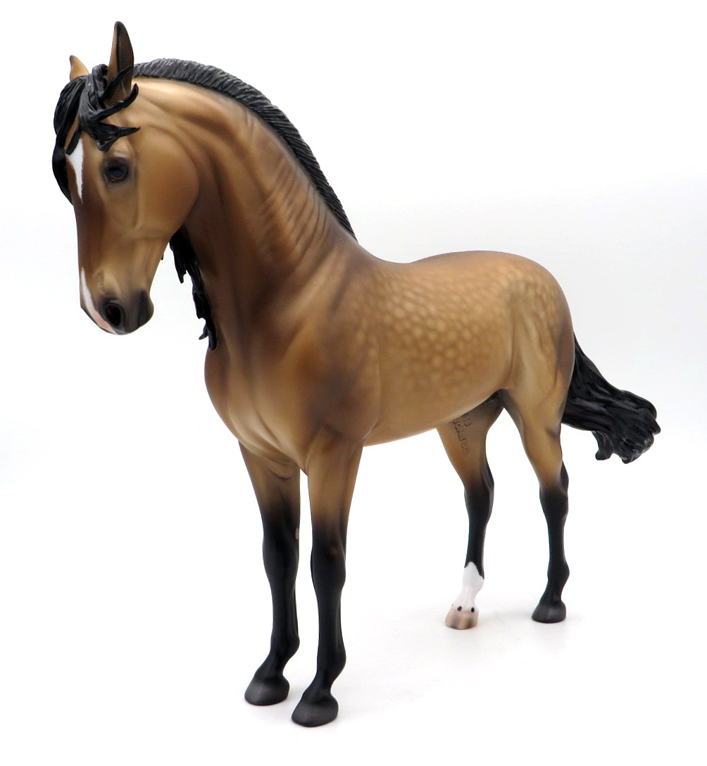 Clayton-OOAK Buckskin Andalusian by Caroline Boydston 10/11/21