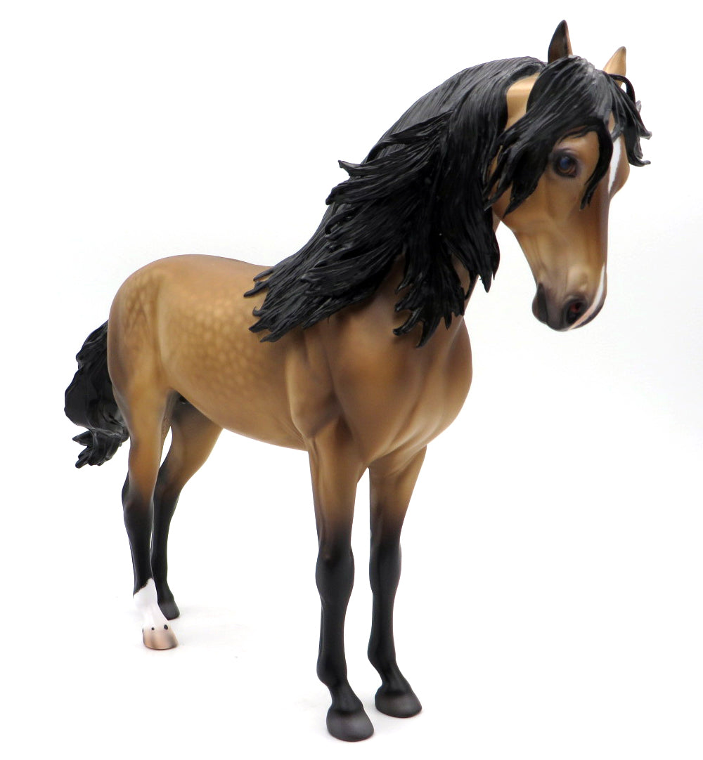 Clayton-OOAK Buckskin Andalusian by Caroline Boydston 10/11/21