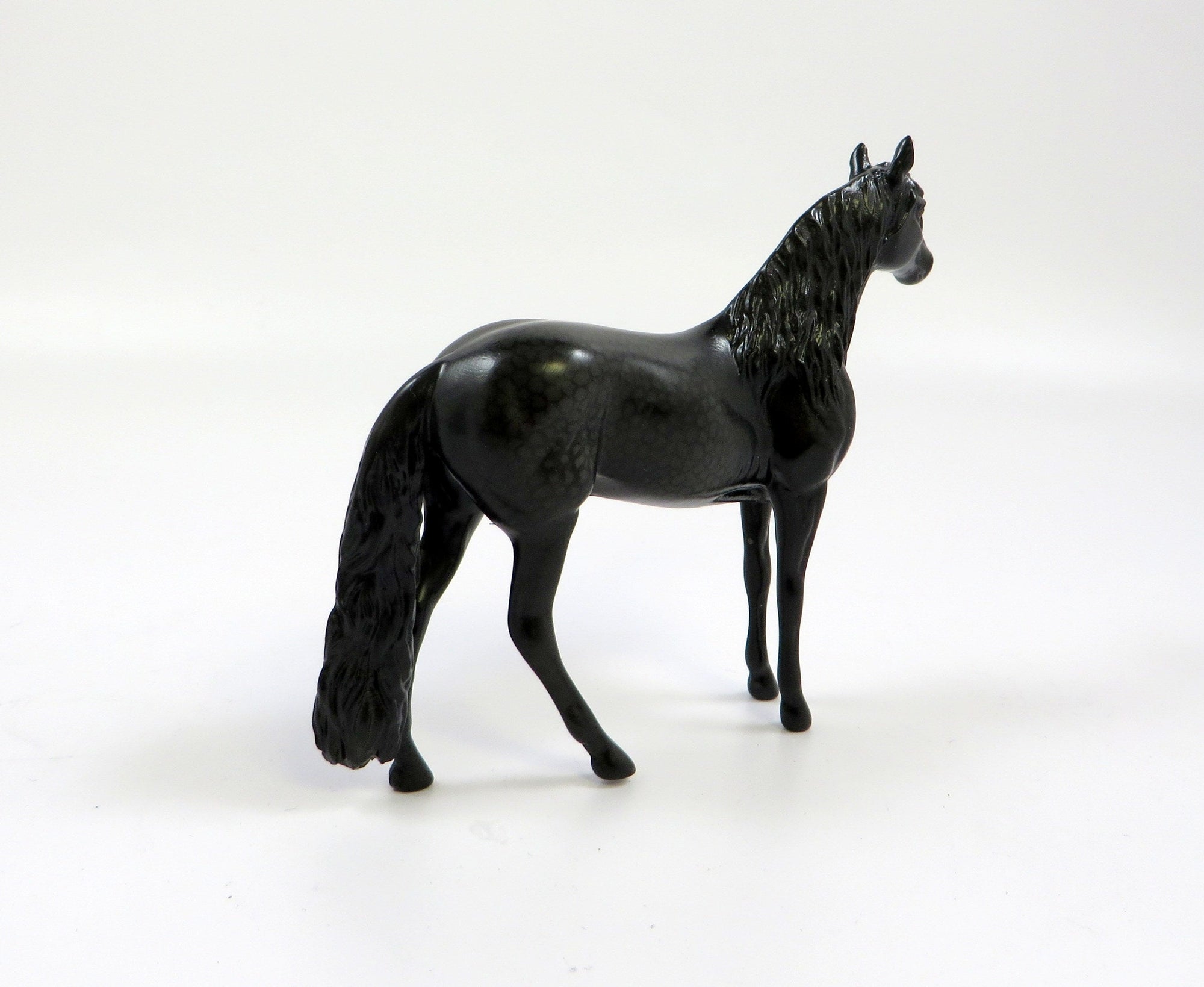 CLOVIS -OOAK- DAPPLE BLACK ANDALUSIAN CHIP BY MISSY FOX EQ19