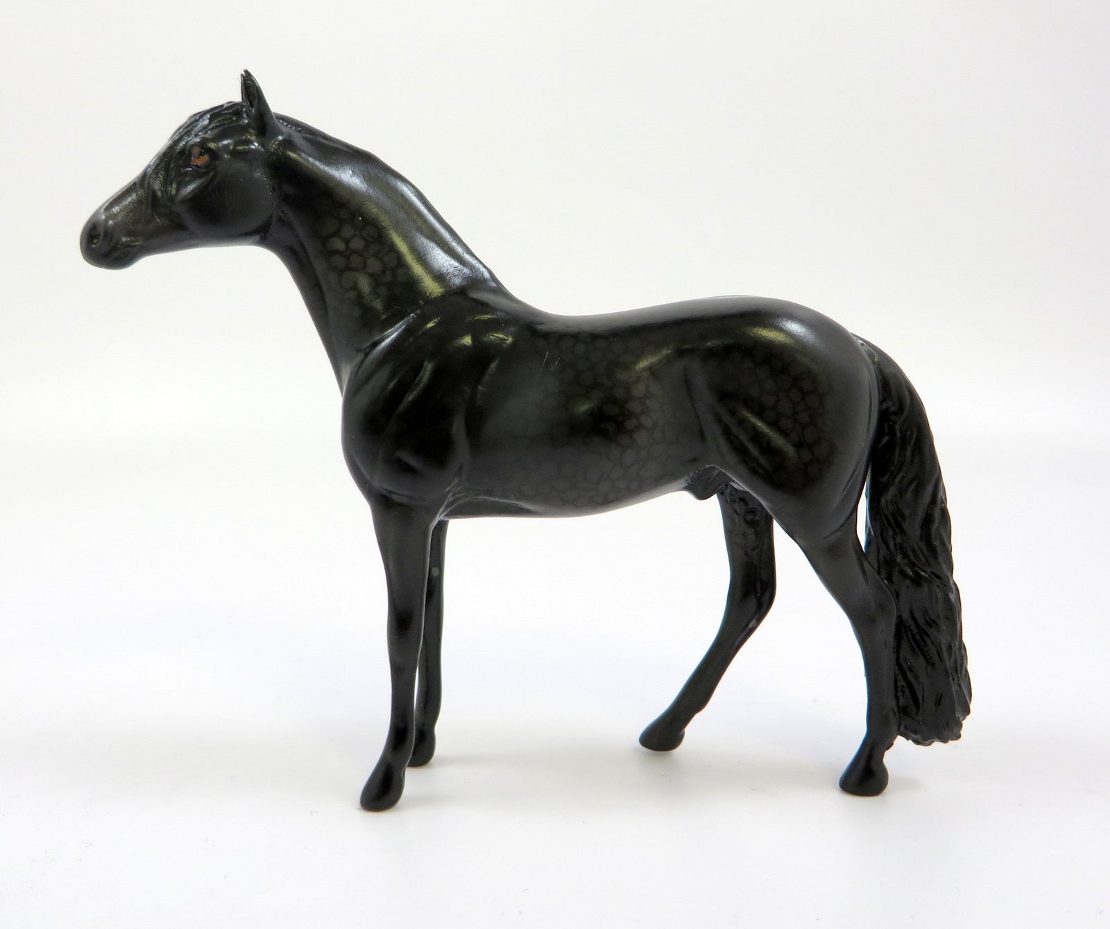 CLOVIS -OOAK- DAPPLE BLACK ANDALUSIAN CHIP BY MISSY FOX EQ19