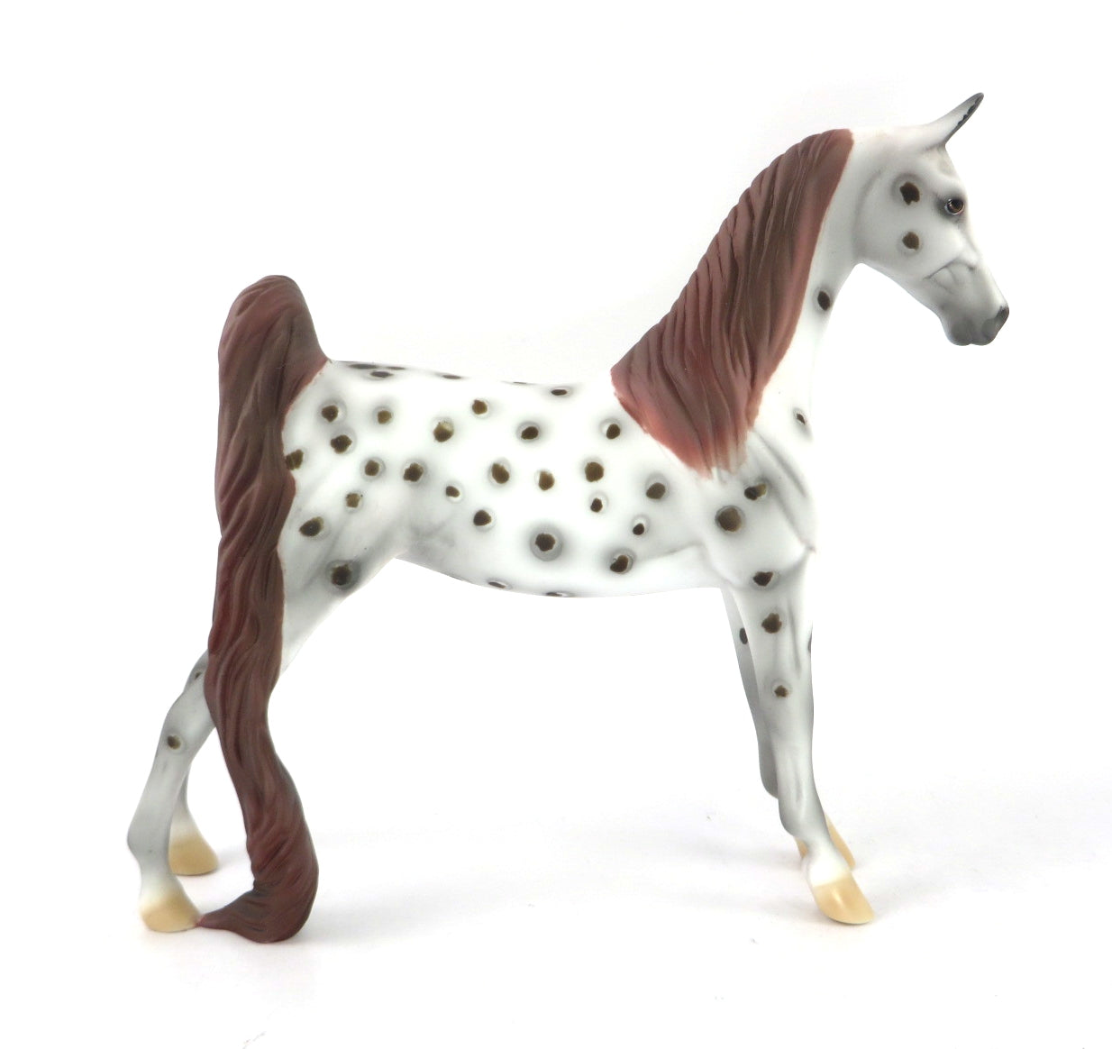 COCOA - OOAK CHESTNUT LEOPARD APPY SADDLEBRED PEBBLE  BY AL KATT WHS19