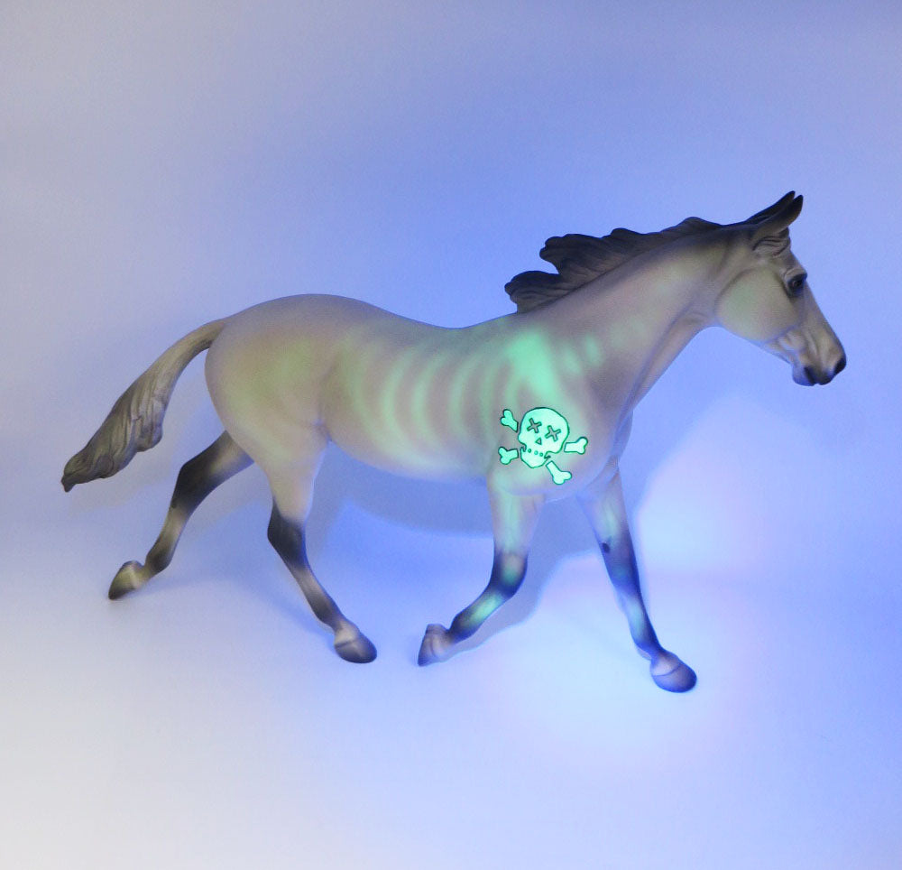 Containment Breach - OOAK - Palouse Black Light Activated Decorator Painted by Jess Hamill - MM22