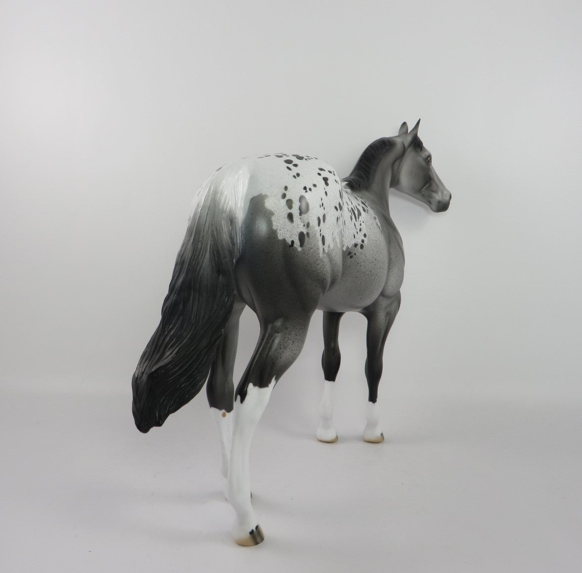 COOKIE CRUNCH -  OOAK GREY APPALOOSA ISH BY DAWN QUICK PJ20