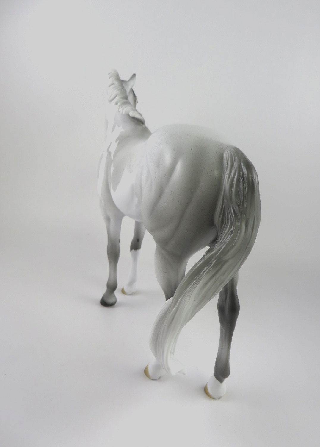 CORNELL - OOAK LIGHT GREY PINTO CM ISH  BY AUDREY DIXON MM19