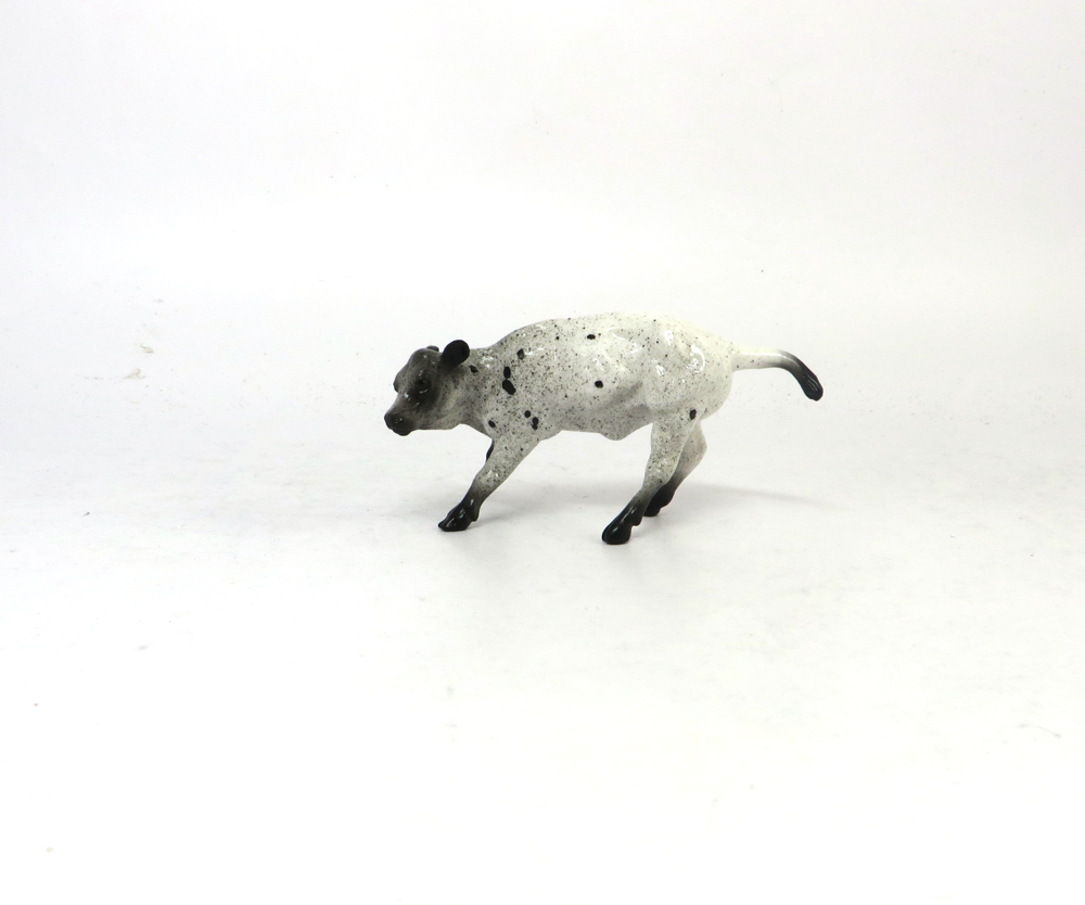 FRONT SEVEN -OOAK-CHESTNUT RABICANO OVERO CUTTER AND GREY CALF BY AUDREY DIXON SB19