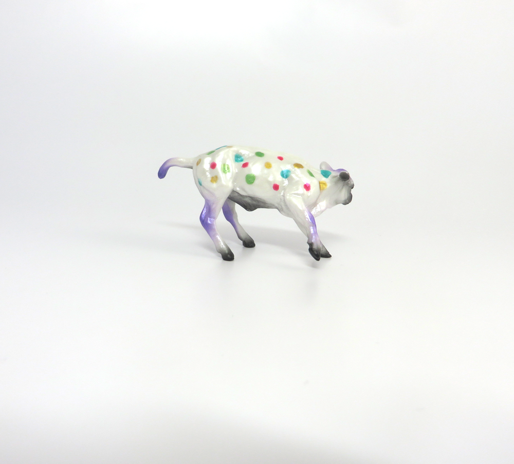CONFETTI- LE-2 MARDI GRA DECORATOR COW BY AMANDA HOSTETLER  3-4-19