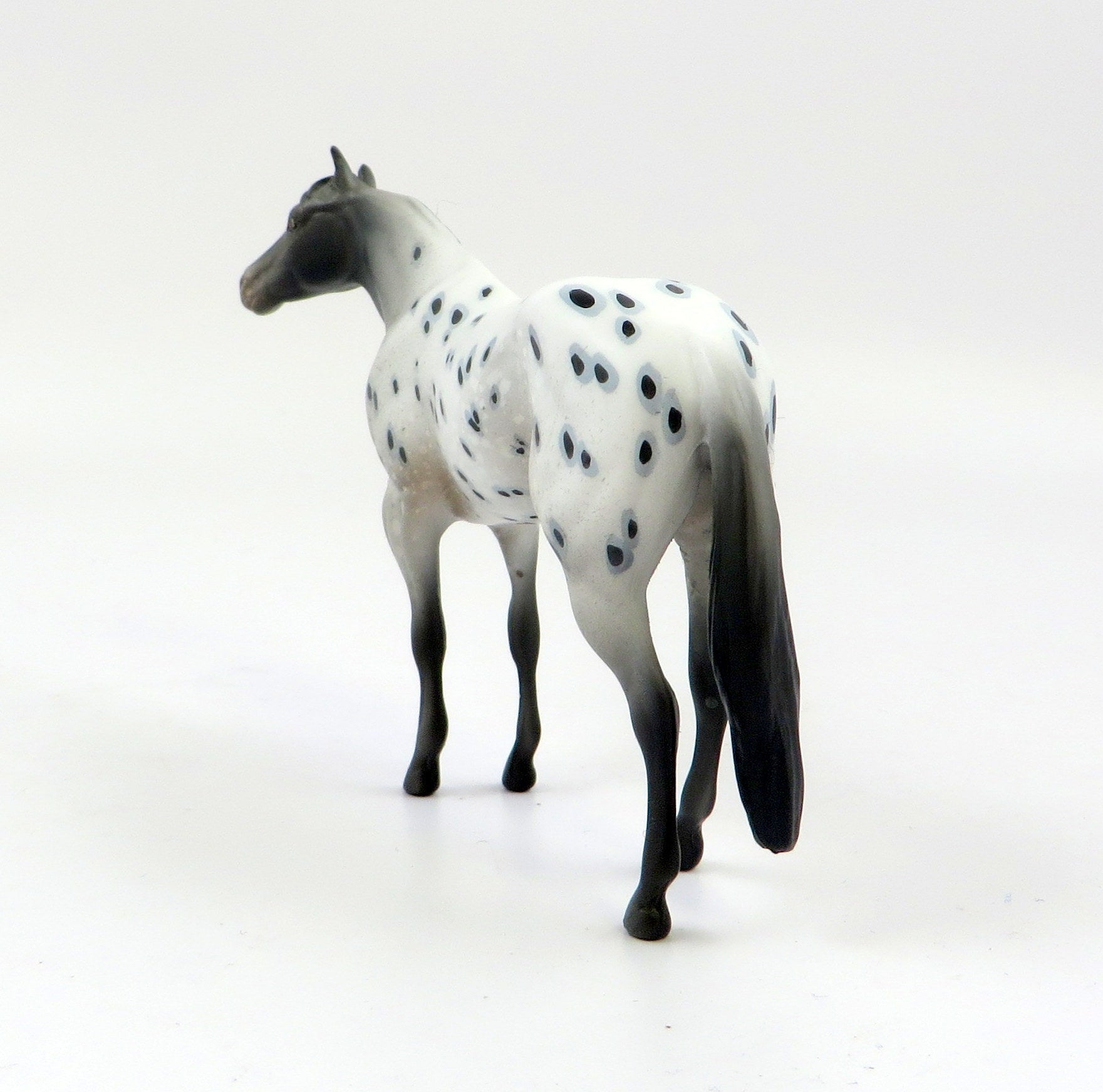 CREST-OOAK LOUD APPALOOSA STOCK HORSE CHIP MODEL HORSE EQ 19