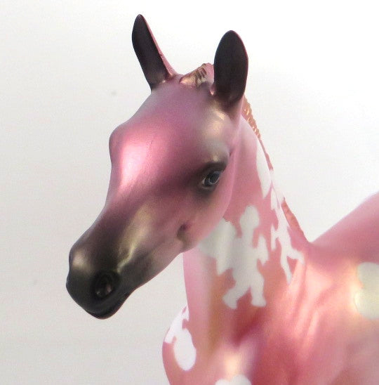 CUPID FLIGHT - OOAK PINK VALENTINE DECORATOR FOAL BY MISSY FOX 02/14/20
