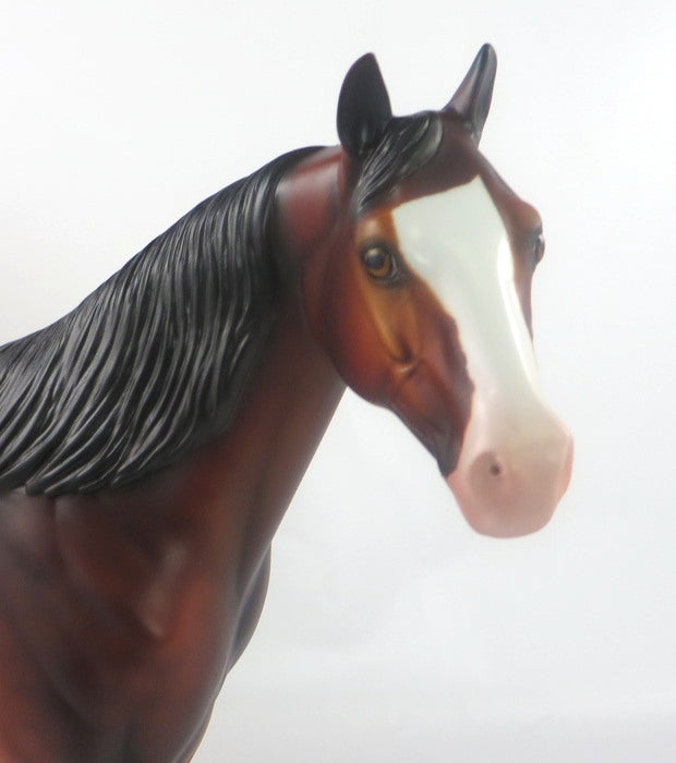 CUPID&#39;S COWBOY-OOAK DAPPLED BAY ISH MODEL HORSE SB20