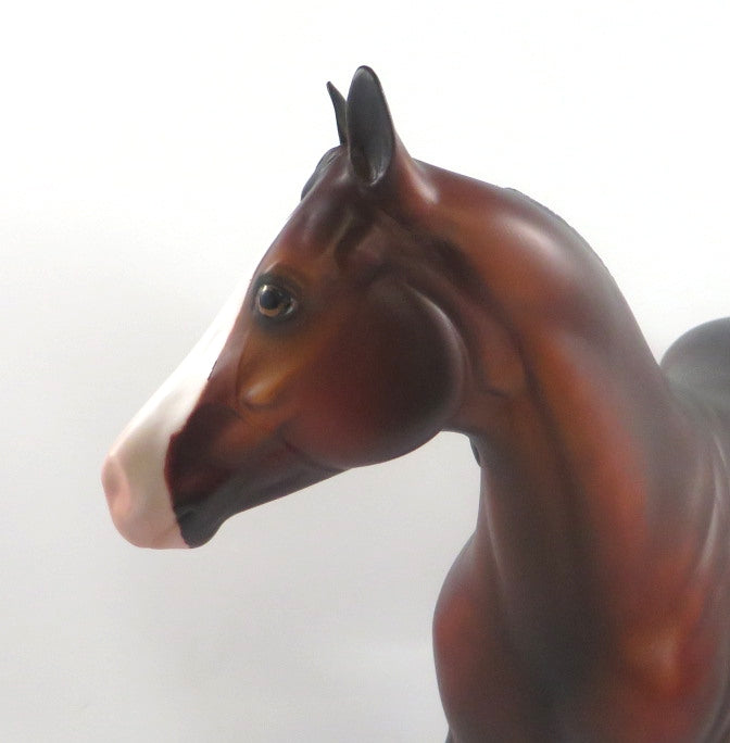 CUPID&#39;S COWBOY-OOAK DAPPLED BAY ISH MODEL HORSE SB20