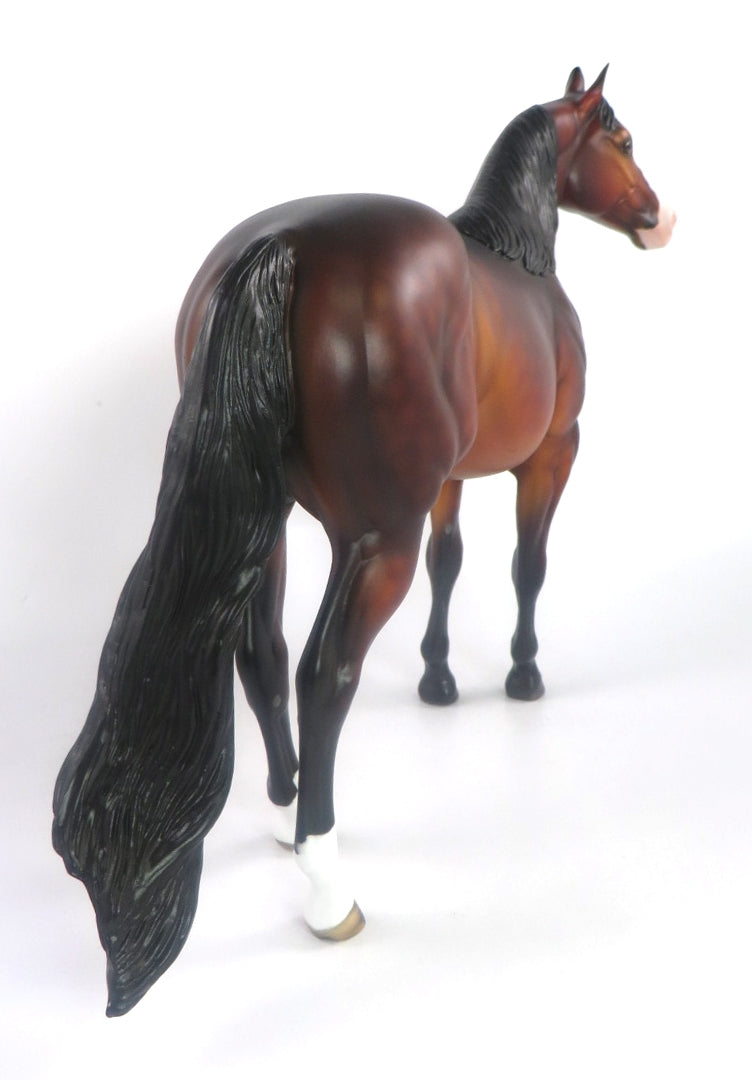 CUPID&#39;S COWBOY-OOAK DAPPLED BAY ISH MODEL HORSE SB20