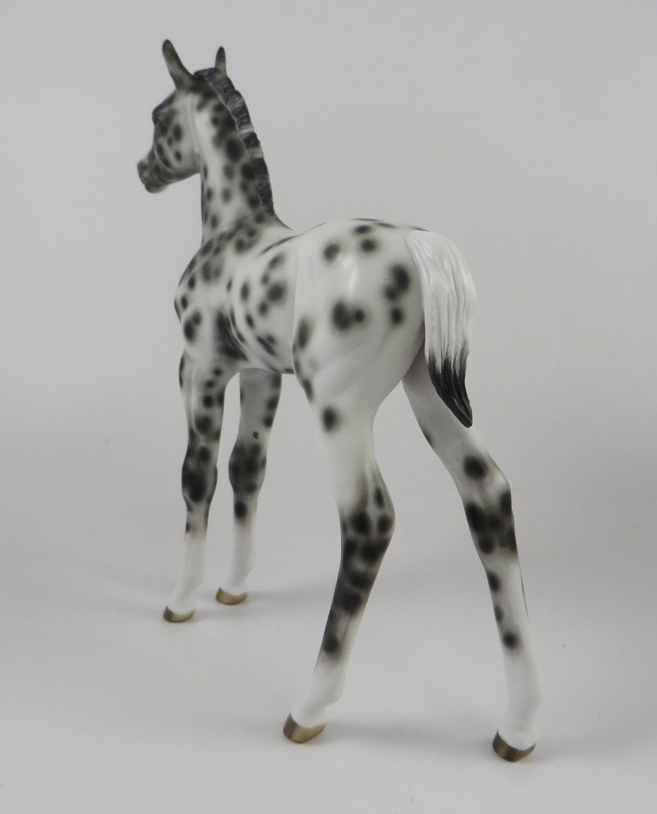 CUTE SPOOK-OOAK LOUD APPALOOSA FOAL BY SHERYL LEISURE MM 2019
