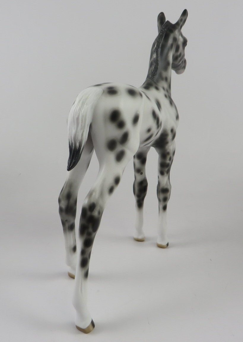 CUTE SPOOK-OOAK LOUD APPALOOSA FOAL BY SHERYL LEISURE MM 2019