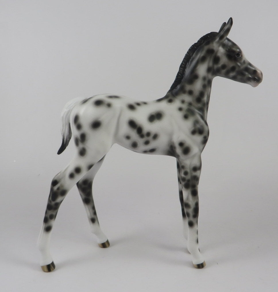 CUTE SPOOK-OOAK LOUD APPALOOSA FOAL BY SHERYL LEISURE MM 2019