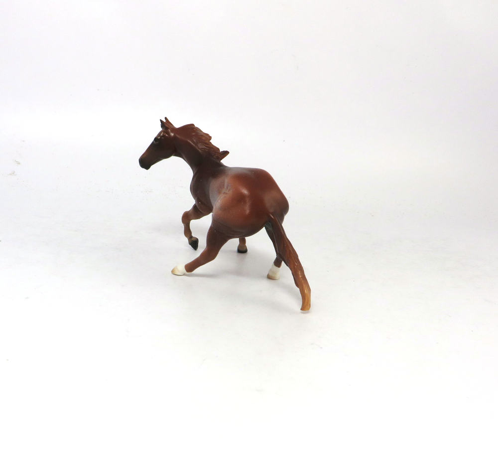 FRONT SEVEN -OOAK-CHESTNUT RABICANO OVERO CUTTER AND GREY CALF BY AUDREY DIXON SB19
