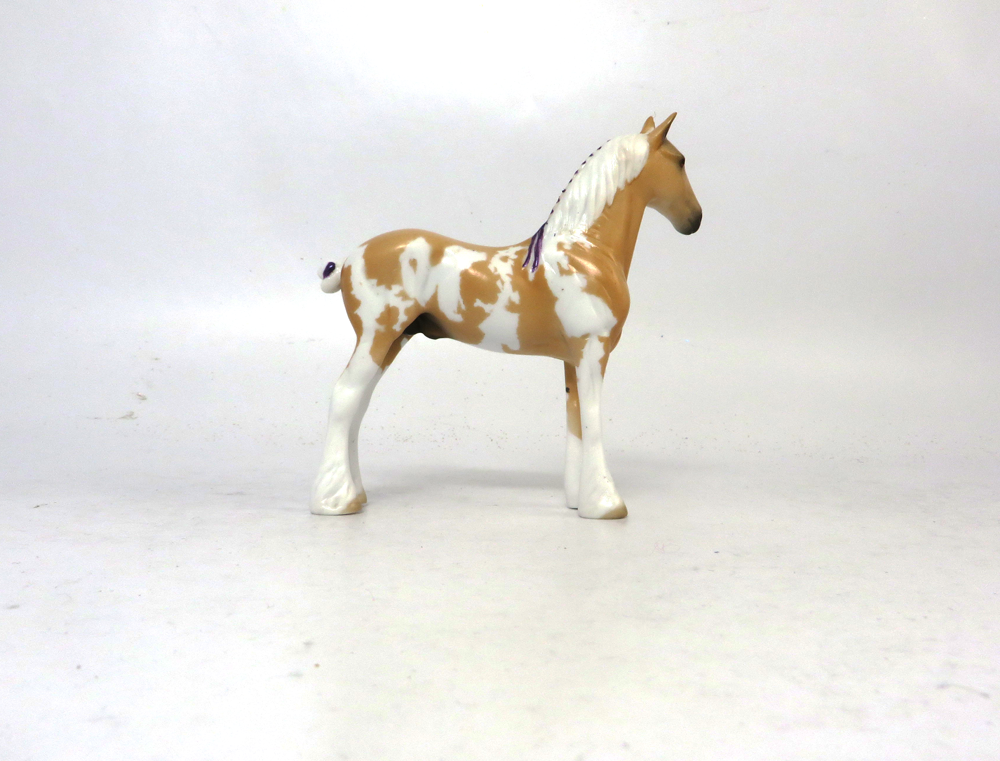 DRIBBLE-OOAK PALOMINO DRAFT CHIP BY AMANDA