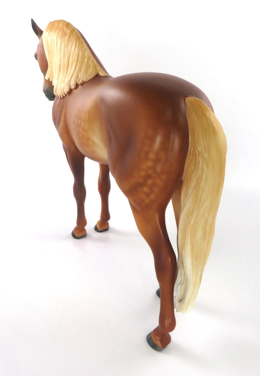 DANNY -OOAK SORREL ANDALUSIAN MODEL HORSE BY SHERYL LEISURE WHS19